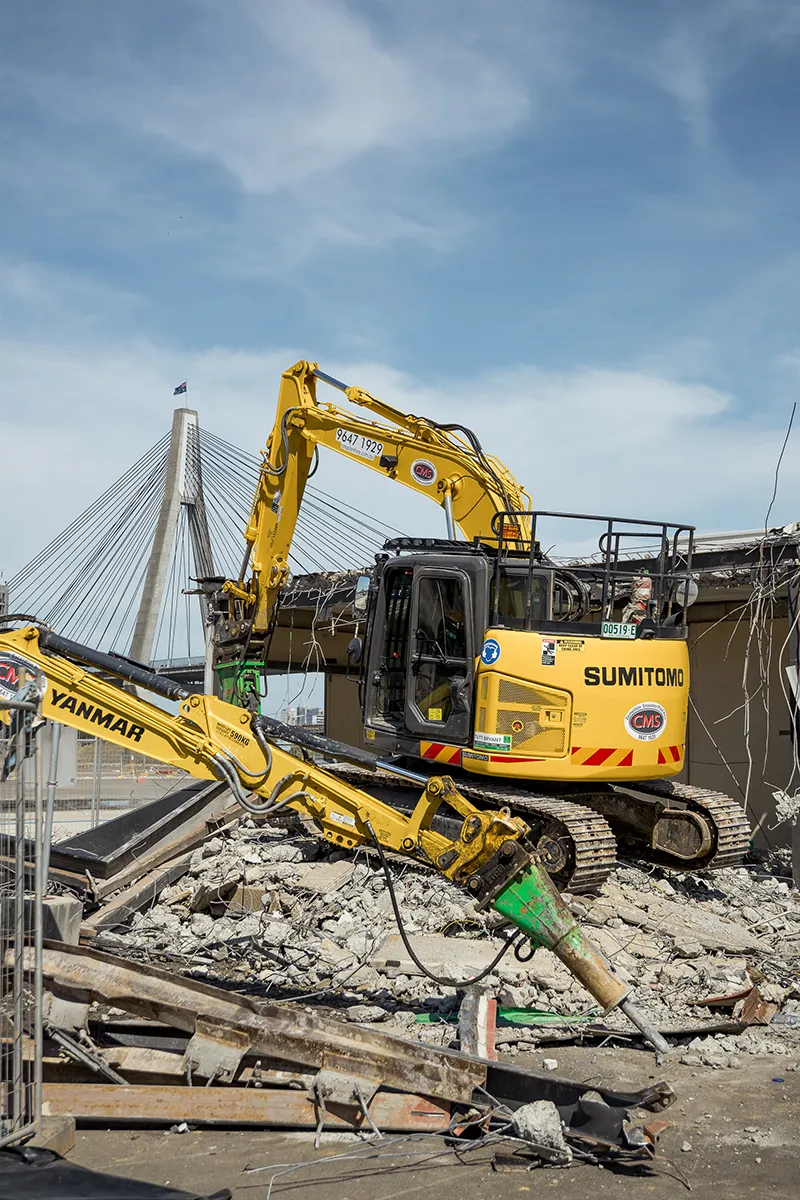 Clearing a job site